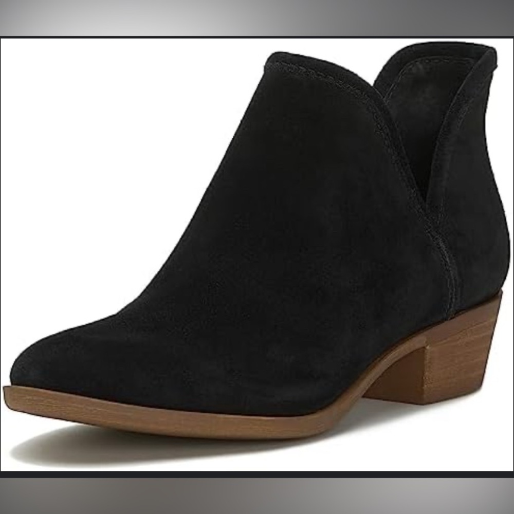 Lucky Brand Black Suede mini boots/ Booties